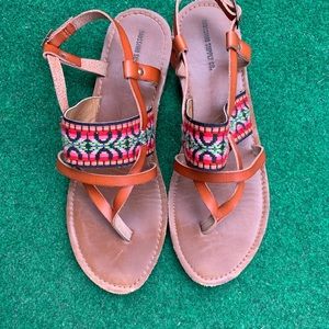 Multicolored sandals